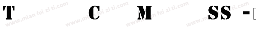 Template Caps Medium SSi字体转换